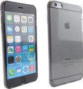Siliconen Gel TPU iPhone 6 Plus Cover Zwart Transparant