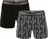Muchachomalo Boxers Cotton Modal Legua 2-pack Heren - Zwart - L