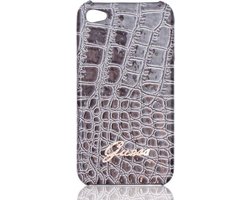 iPhone 4S/4 hoesje - Guess - Grijs - Kunstleer