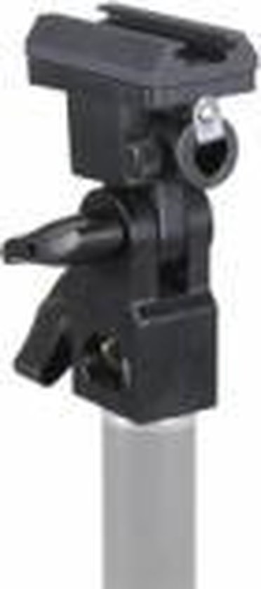 Walimex Support De Flash Système Avec Sabot Rotatif - Raccord Trépied 1/4 Et 3/8 Pouce, Support Parapluie Intégré