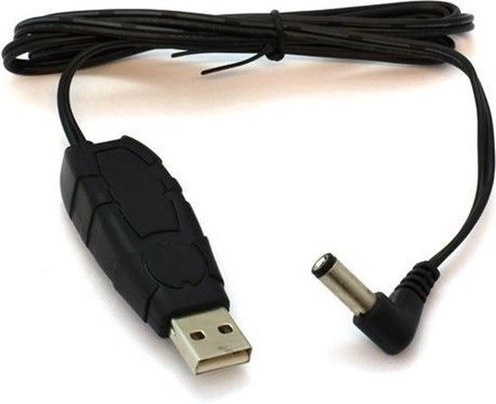 5V Volt Transformator USB naar 12V Jack 5.5x2.1mm | bol.com