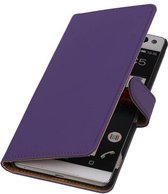 Bookstyle Wallet Case Hoesjes voor Sony Xperia C5 Paars