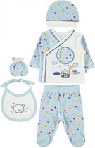 Deken cadeau - Little bear - Baby 5-delige newborn kleding set - Newborn set - Babykleding - Babyshower cadeau - Kraamcadeau