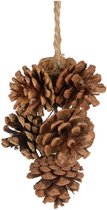 Woondecoratie - dennenappel garland 26cm - natural - 26