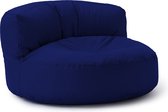 Lumaland Outdoor zitzak lounge, ronde zitzak voor buiten, 320 l vulling, 90 x 50 cm, blauw