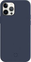 Valenta - Back Cover Snap Luxe - Blauw - Leer - iPhone 12 - 12 Pro