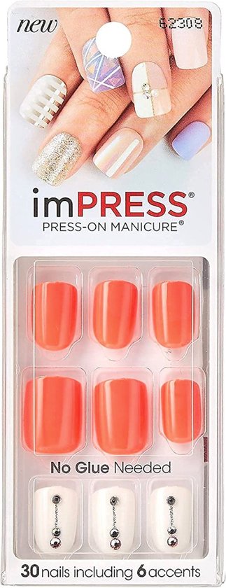 wiel Transparant reflecteren Kiss imPRESS Press-on Manicure Boss Lady- Kunstnagels - Nagels - Press on  nails -... | bol.com