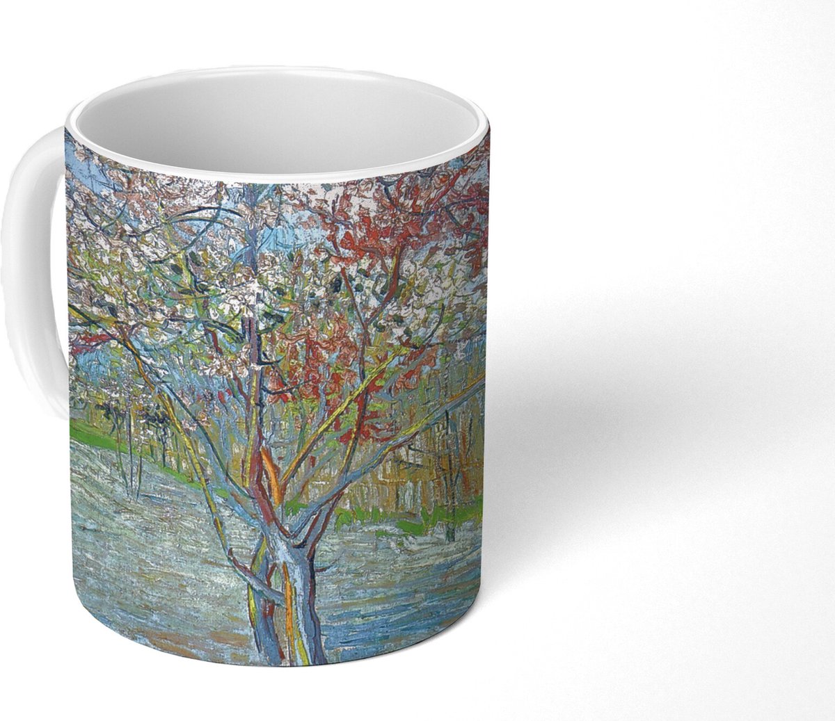 Mok - Koffiemok - De roze perzikboom - Vincent van Gogh - Mokken - 350 ML - Beker - Koffiemokken - Theemok