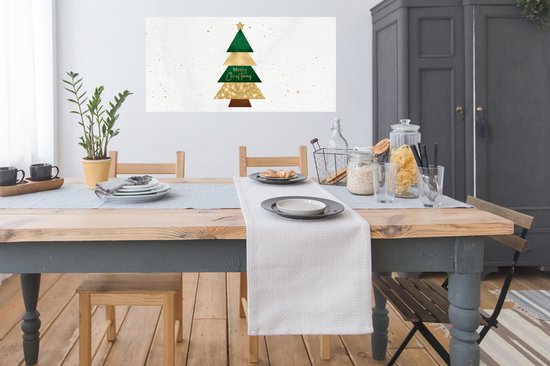 Affiche Noël - Sapin de Noël - Proverbes - Citations - Joyeux Noël - 120x60 cm - Décorations de Noël de Noël pour Intérieur - Noël