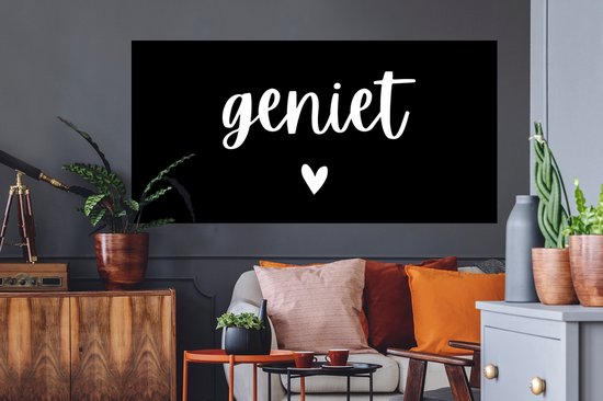 Stickers muraux - Citations - Enjoy - Proverbes - 160x80 cm - Film adhésif