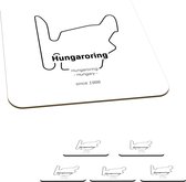 Onderzetters voor glazen - Formule 1 - Hongarije - Circuit - 10x10 cm - Glasonderzetters - 6 stuks