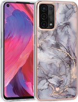 UNIQ Classic Case Oppo A54 5G & A74 5G TPU Backcover hoesje - Marble Grey