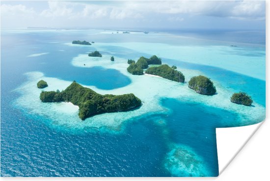 Poster Tropische eilanden luchtfoto