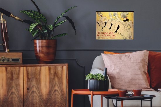 Mademoiselle Eglantine's Troupe - Peinture de Henri de Toulouse-Lautrec Poster 40x30 cm - small - Tirage photo sur Poster (décoration murale salon / chambre)
