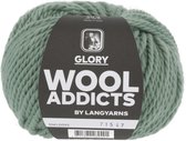 Lang Yarns Wooladdicts Glory kleur groen - 1061.0092 - dikke draad - scheerwol - 50 gram - wol - pendikte 7 tot 8 - stoer - trui maat 42 8 bollen - Lang Yarns - warme winter wol - breien - ha