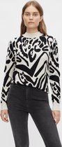 Object Trui Objthess L/s Jacquard Knit Pullover 23033924 Silver Gray Dames Maat - S