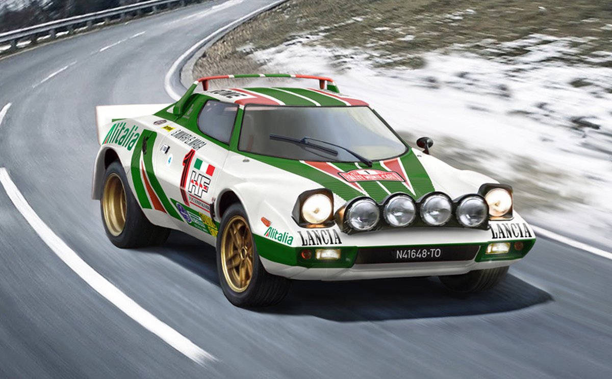 Italeri Lancia Stratos HF Montagekit Klassieke auto miniatuur 1:24