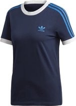 adidas Originals 3-Stripes Tee T-shirt Mannen blauw 38
