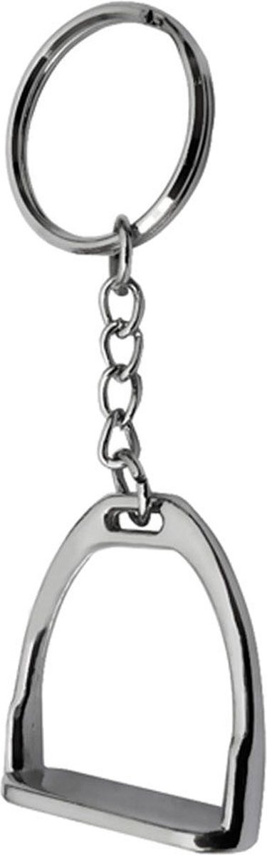GoedeDoelen.Shop | Sleutelhanger stijgbeugel zilverkleur | Tashanger | Stijgbeugel | Sleutelhanger | Paarden Sleutelhanger | Sleutelring | Love Horses | Paardenfan | Cadeautje