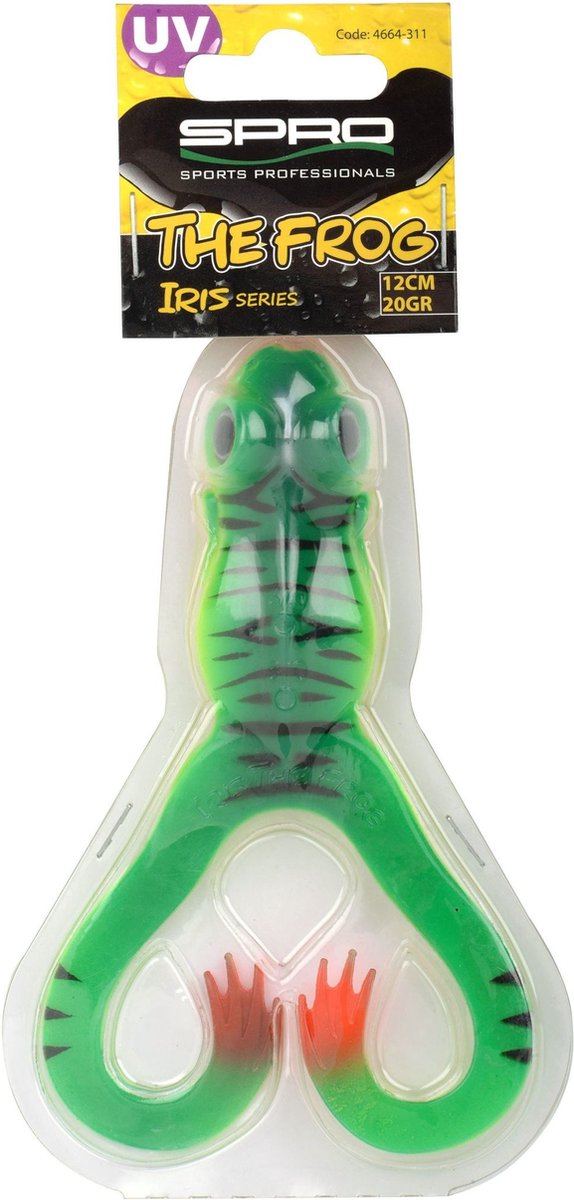 Spro Iris The Frog 150 - Firetiger - Softbait - Geel