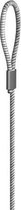 5 stuks - Staaldraad - 1,8mm - Lus Bevestiging - 200cm