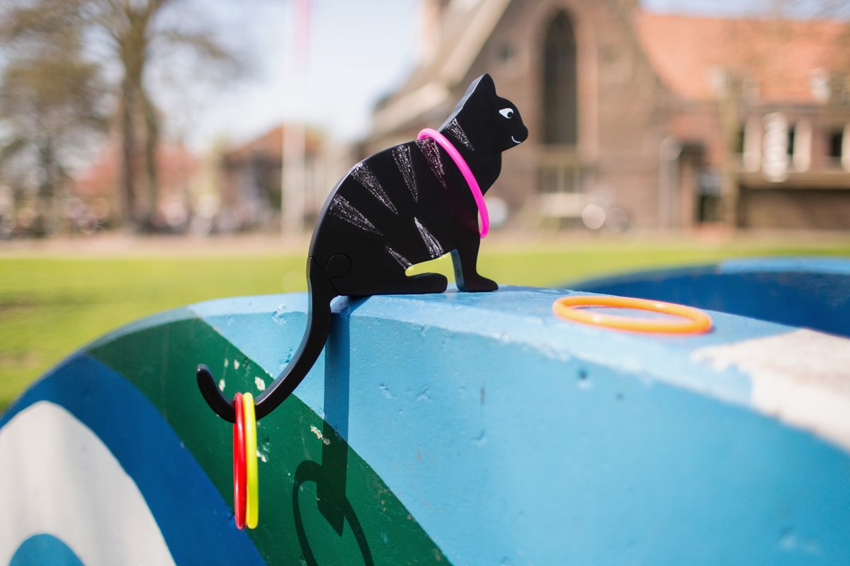 BS Toys Kattenstaart Gooien - Zwart - Hout - Buitenspel - Werpspel - Kattenspel — afbeelding 9