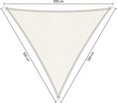 Shadow Comfort® Gelijkzijdige driehoek schaduwdoek - UV Bestendig - Zonnedoek - 300 x 300 x 300 CM - Arctic White