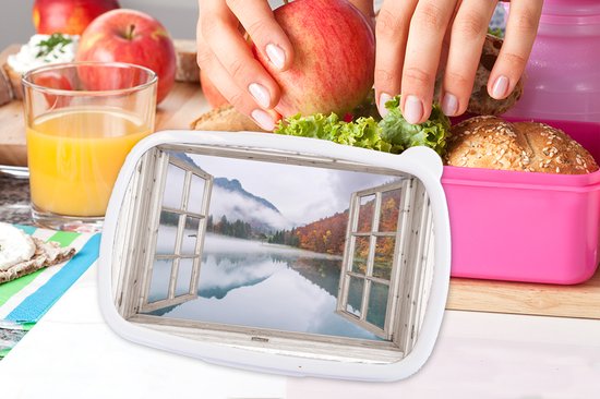 Lunch box Rose - Lunch box - Boîte à pain - Transparent - Automne - Water - 18x12x6 cm - Enfants - Fille