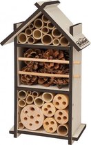 insectenhotel Scout 16 x 28 cm hout naturel/bruin