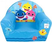 stoel Baby Shark junior 52 x 33 x 42 cm polyester blauw