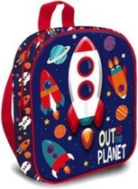 rugzak planeet 9 liter polyester blauw/rood