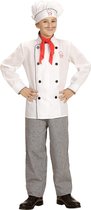 Widmann - Eten & Drinken Kostuum - Master Chef - Jongen - wit / beige - Maat 128 - Carnavalskleding - Verkleedkleding