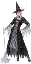 "Verkleedkostuum heks met spinnenweb dames Halloween outfit - Verkleedkleding - XL"