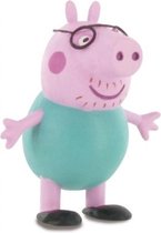 speelfiguur Peppa Pig: Daddy Pig 6 cm roze