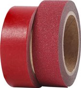 tape rood/glitter 2 stuks