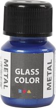 glas- & porseleinverf Glass Color 30 ml metallic blauw