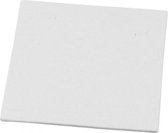 canvaspaneel 12,5 x 12,5 x 0,3 cm wit per stuk