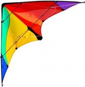 tweelijnsstuntskite Delta Basic Rainbow 117 cm