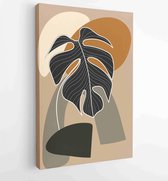 Canvas schilderij - Abstract art nature background vector. Modern shape line art wallpaper 1 -    – 1936342708 - 80*60 Vertical