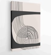 Canvas schilderij - Earth tones organic shape Art design for poster, print, cover, wallpaper, Minimal and natural wall art. 3 -    – 1873831120 - 50*40 Vertical