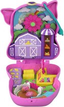 speelset Polly Pocket Farm Piggy 11,5 cm roze 7-delig