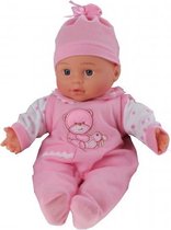 babypop Baby Rose 30 cm stippen roze
