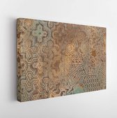 Canvas schilderij - Royal Decorative Wall Art Abstract Background Texture Design.  -     1455916871 - 50*40 Horizontal