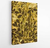 Canvas schilderij - Watercolor abstract seamless pattern with hand drawn simple elements. Watercolor texture. -  1151551736 - 115*75 Vertical