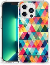 Smartphone Hoesje met foto iPhone 13 Pro Max Telefoon Hoesje met doorzichtige rand Geruit