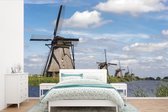 Les moulins à vent hollandais de Kinderdijk en Europe papier peint photo vinyle largeur 390 cm x hauteur 260 cm - Tirage photo sur papier peint (disponible en 7 tailles)