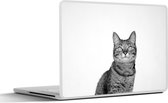 Autocollant pour ordinateur portable - 12,3 pouces - Chat - Collier - Oranje - Filles - Enfants - Garçons - Kids - 30x22cm - Autocollants pour ordinateur portable - Peau pour ordinateur portable - Couverture