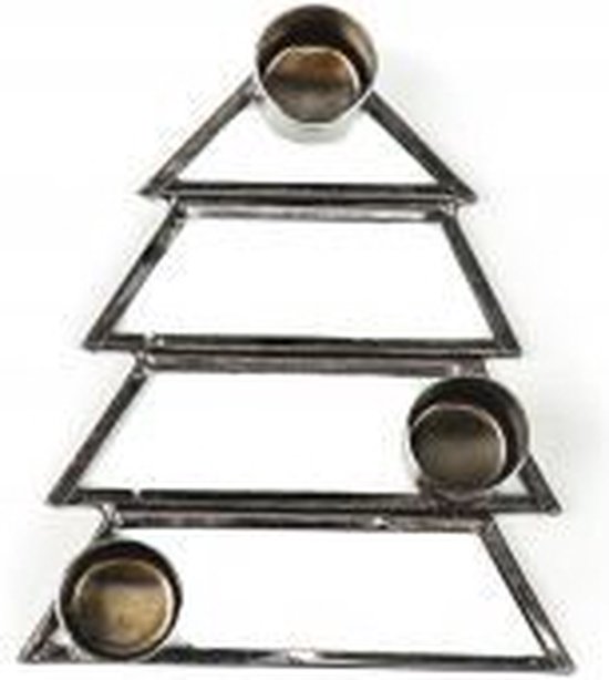 Housevitamin - Kerstboom Kandelaar - 3 cups - Zwart