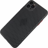 Apple iPhone 7 Plus / 8 Plus - Silicone hoesje Liam zwart - Geschikt voor