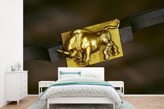 Papier peint photo vinyle - Le signe du zodiaque du taureau sur une ceinture largeur 450 cm x hauteur 300 cm - Tirage photo sur papier peint (disponible en 7 tailles)